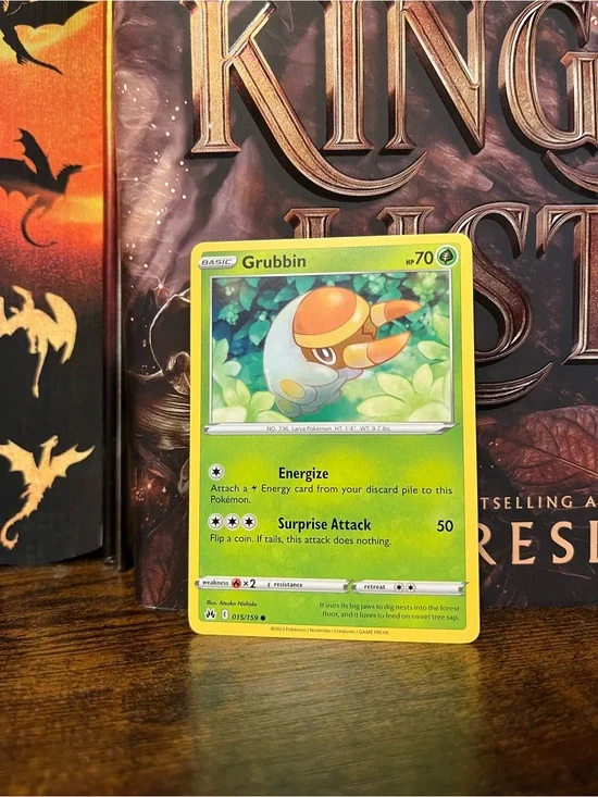 Grubbin Pokemon Card Crown Zenith 015/159