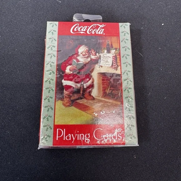 Vintage Coca-Cola Santa Christmas‎ Playing Cards Holidays Sealed Deck 1992