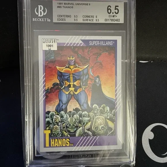 1991‎ Marvel Comics Impel Trading Card #85 Thanos Ultra Rare BGS Graded GEM