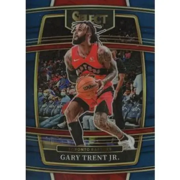2021-22 Panini Select Gary Trent Jr. Blue Prizm #25 Toronto Raptors