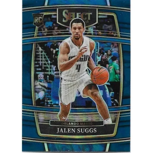 2021-22 Panini Select Jalen Suggs Rookies Blue Prizm 27 Orlando Magic