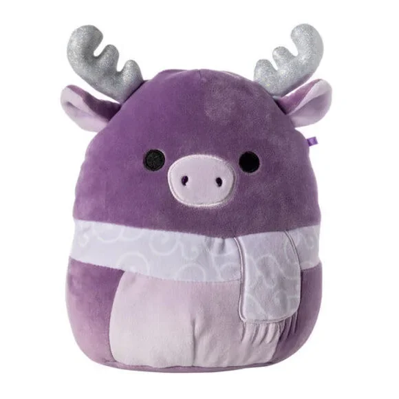 Squishmallows Markina the Moose Wearing Scarf 7.5