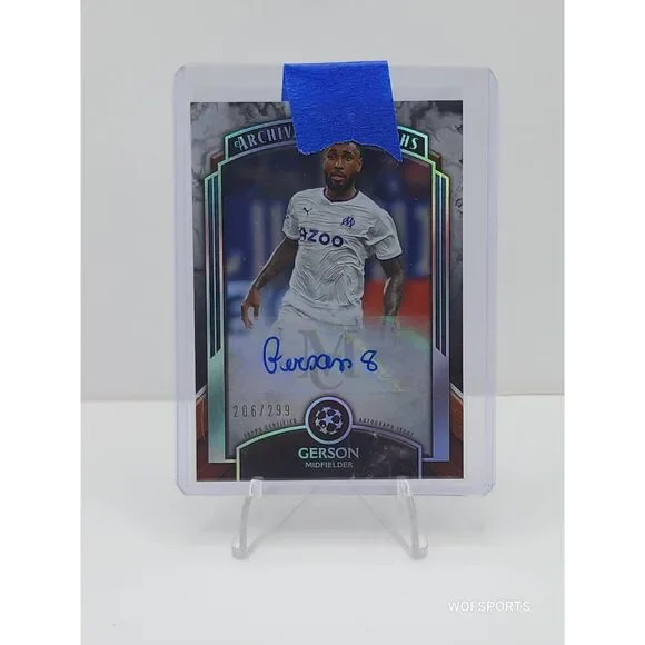 2022-23 Topps Uefa Museum Collection Auto 206/299 Gerson Midfielder #AA-G