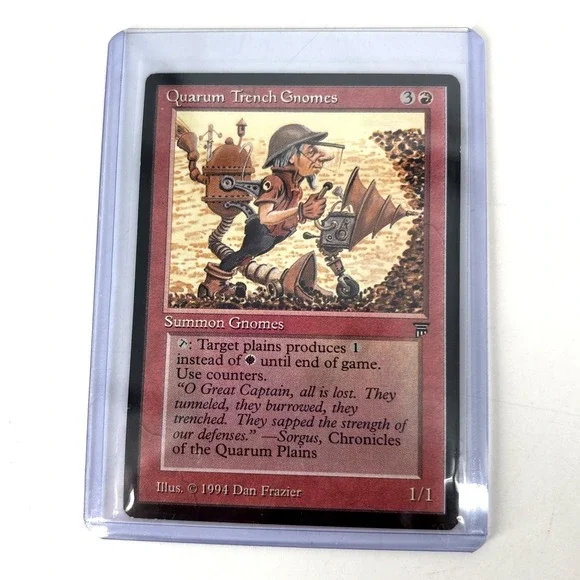 MTG English Quarum Trench Gnomes NM Normal‎ Legends Unplayed