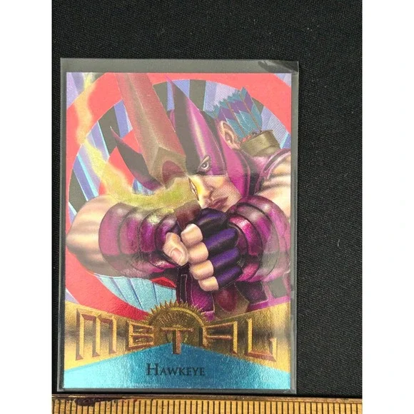 Marvel‎ Metal Hawkeye Trading Card 1995