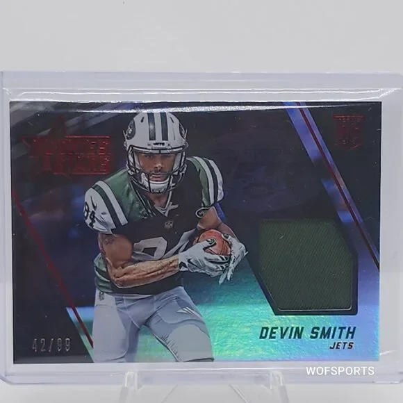 2013 Panini Rookies & Stars #/99 Devin Smith Jersey RC #RJ17 New York Jets