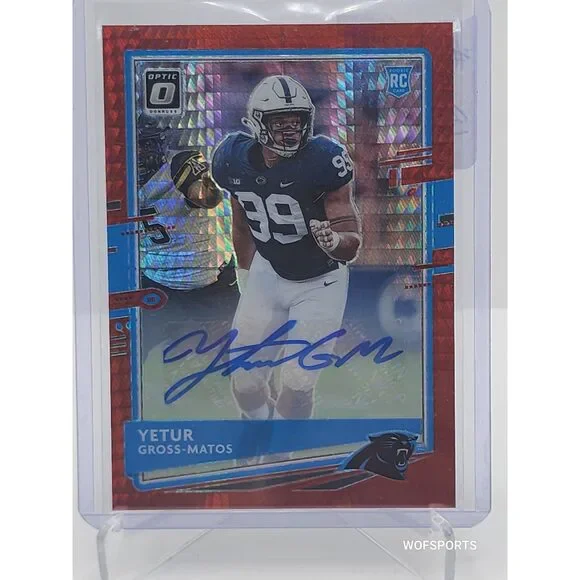 2020 Panini Donruss Optic Rookie Red Prizm Yetur Gross-Matos Auto #115