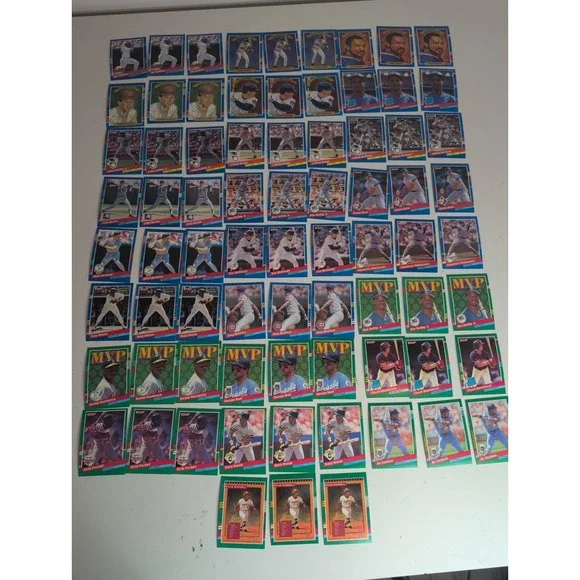 Mixed Lot of 75 Gradable Baseball Cards 1990 Leaf 1991 Donruss Bo Jackson & More