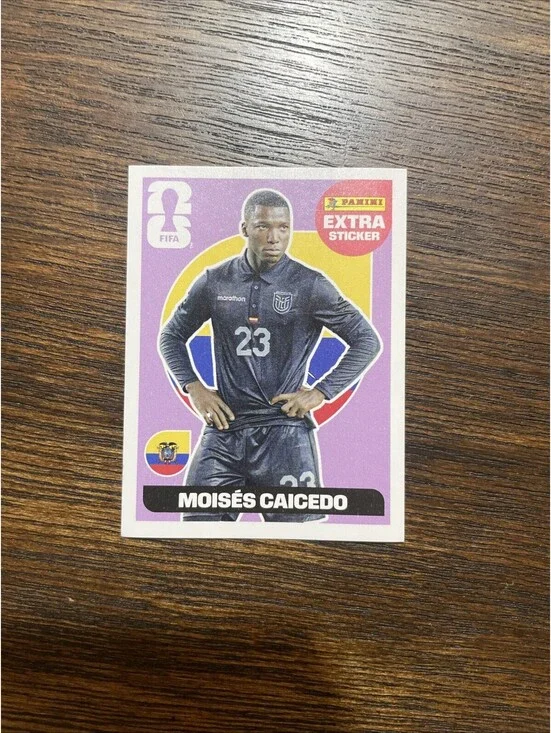Panini FIFA 2026 World cup Moises Caicedo Extra Sticker Ecuador