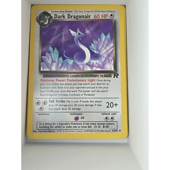 Dark‎ Dragonair 33/82 Uncommon Team Rocket Pokemon Near Mint
