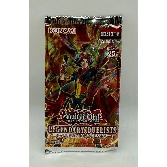 Yu-Gi-Oh! Legendary Duelists Soulburning Volcano Booster Pack‎ 1st Edition TCG