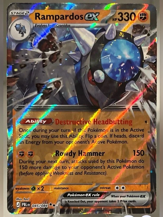 Pokémon TCG: Pitch Black - RAMPARDOS EX 045/084 NM