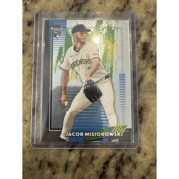 2026 Topps Finest Jacob Misiorowski RC #82 Common Milwaukee Brewers Rookie Card