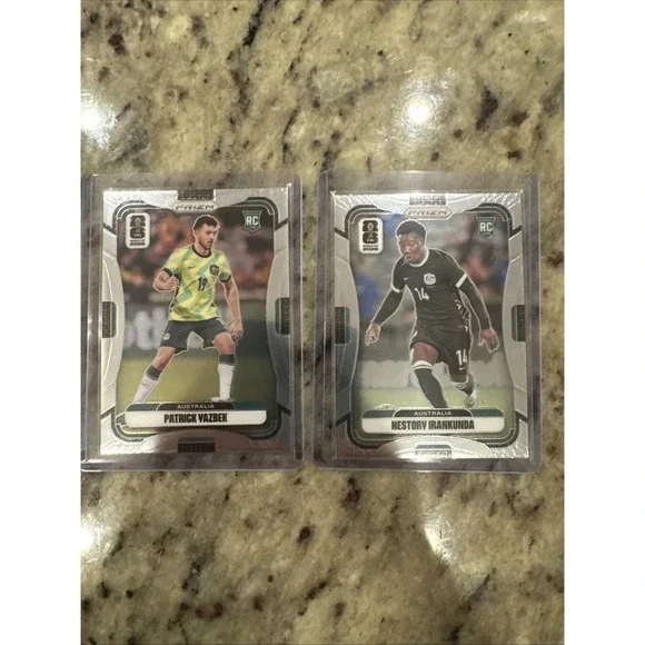 2026 Panini Prizm FIFA World Cup Rookie Duo Yazbek Irankunda Australia #RD