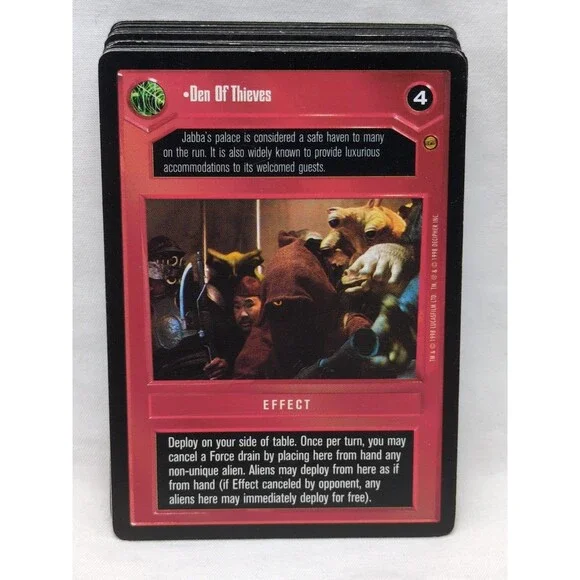 (34) Star Wars CCG Jabba's Palace Card Lot