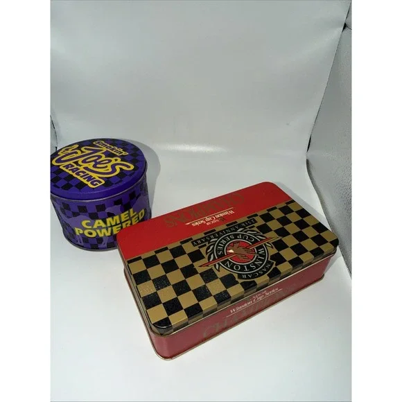 Vintage Winston Cup Series And Smokin‎ Joe Tin with Matches.
