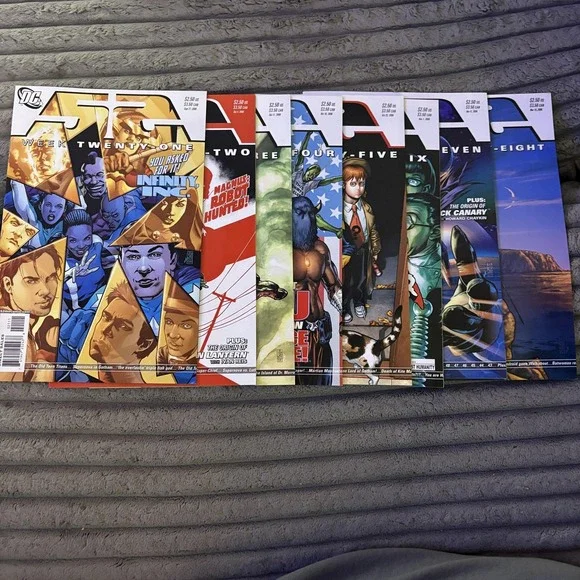 52 DC Comics Lot 8 Issues Weeks 21-28 2006 Justice League Modern Age Set