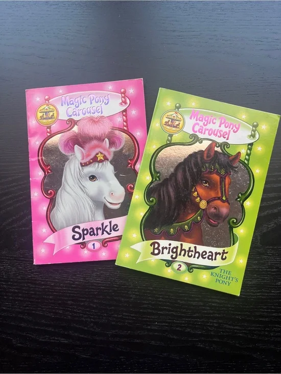 HarperCollins Magic Pony Carousel Books 1 & 2 Paperback Set Poppy Shire