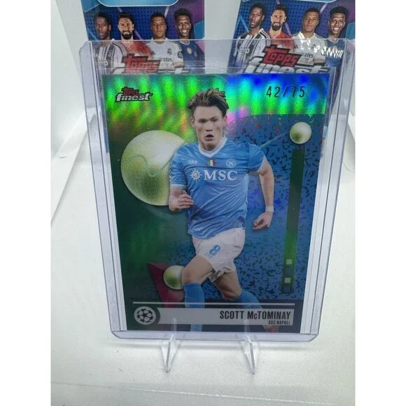 2025-26 Finest UEFA Club# 109 Scott McTominay, SSC Napoli Green Refractor/75