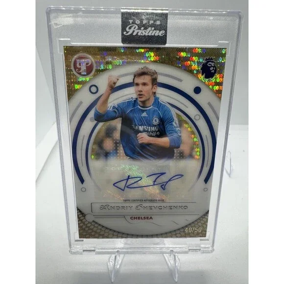 ANDRIY SHEVCHENKO Topps Pristine 2025-26 /50 Gold Chelsea AUTO