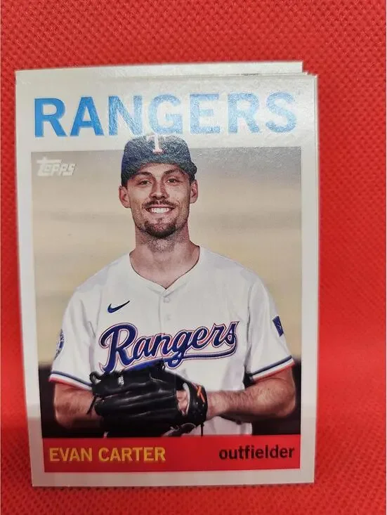 Evan Carter - 2025 Topps Archives #24 - Rangers - RAW mint