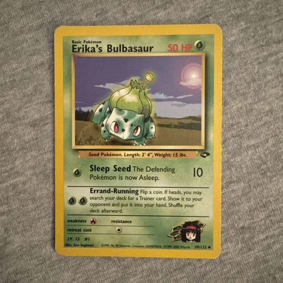 Erika's Bulbasaur 39/132 - Pokémon Gym Challenge - NEAR MINT