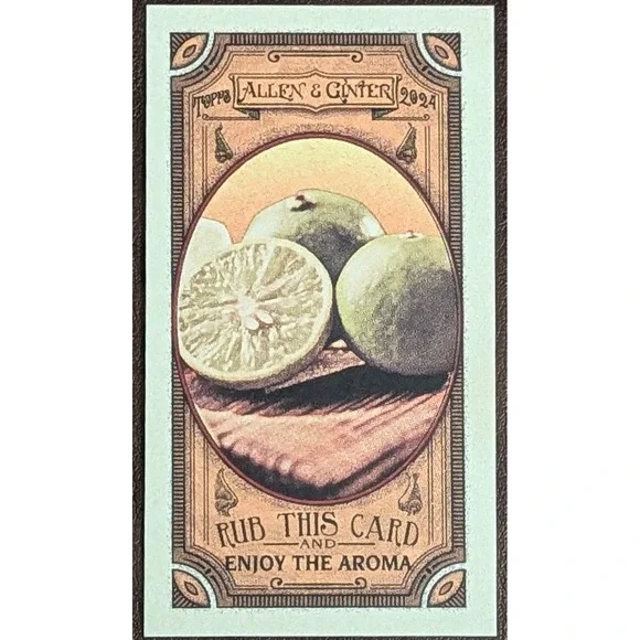 2024 Topps Allen & Ginter Baseball Got The Itch Lime Mini GTI-15 Scratch & Sniff