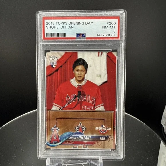 2018 Topps Opening Day Shohei Ohtani RC Rookie PSA 8 #200