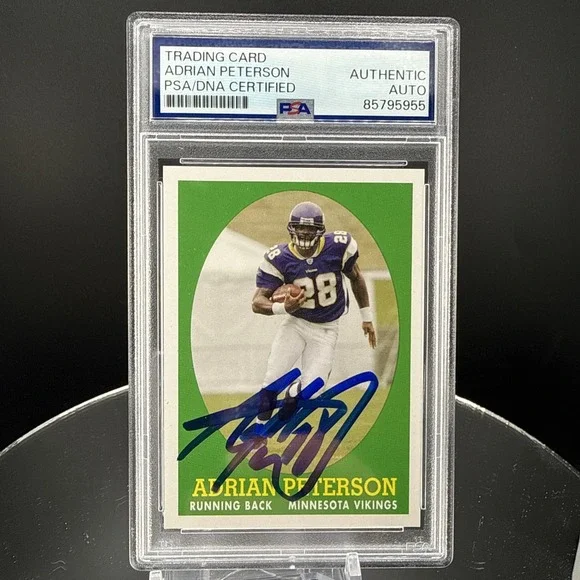 2007 Topps Adrian Peterson #9 RC Turn Back The Clock Auto Autograph PSA DNA