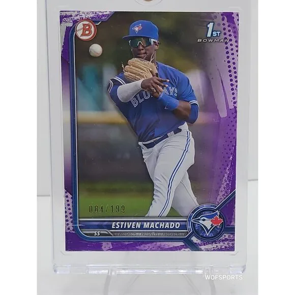 2022 Bowman 1st Bowman Purple 84/199 Estiven Machado BP-12 Toronto Blue Jays