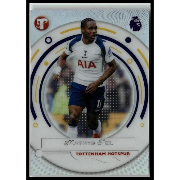 2025-26 Topps Pristine PL Soccer #171 Mathys Tel, Tottenham Hotspur Refractor