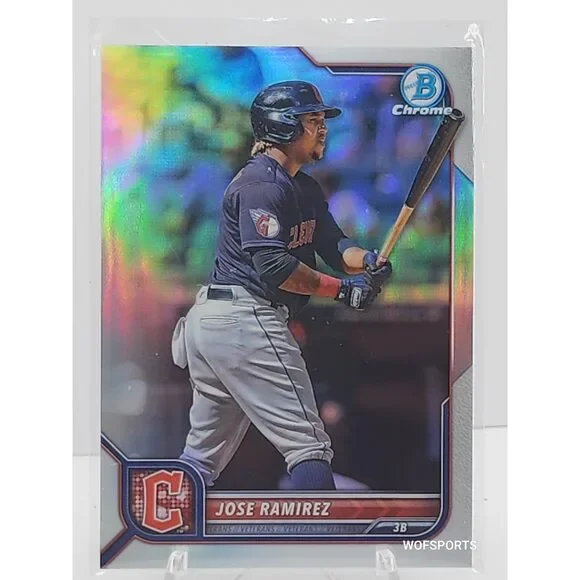 2022 Bowman Chrome 266/499 Jose Ramirez #63 Guardians