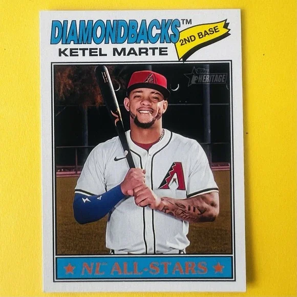 2026 Topps Heritage Baseball Ketel Marte Arizona Diamondbacks #220 NL All-Stars‎