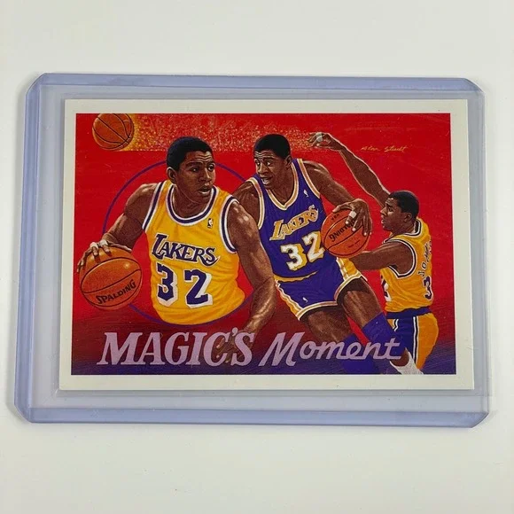 1991 Upper Deck Magic Johnson Lakers Magics Moment 29 Basketball Card