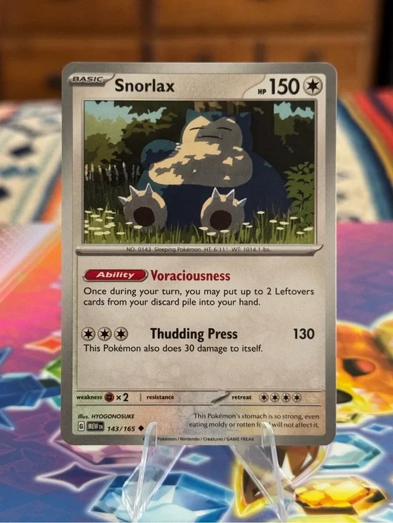 Snorlax Pokémon SV 151 Card Uncommon