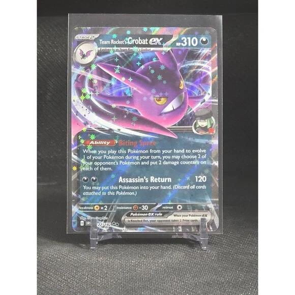 Team Rocket's Crobat Ex Pokemon Card NM/M
