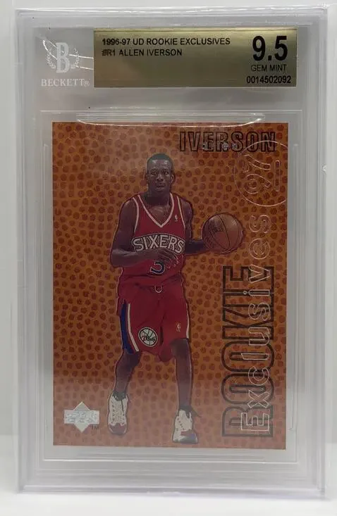1996-97 Upper Deck - Rookie Exclusives Allen Iverson #R1 (RC) Sixers The Answer