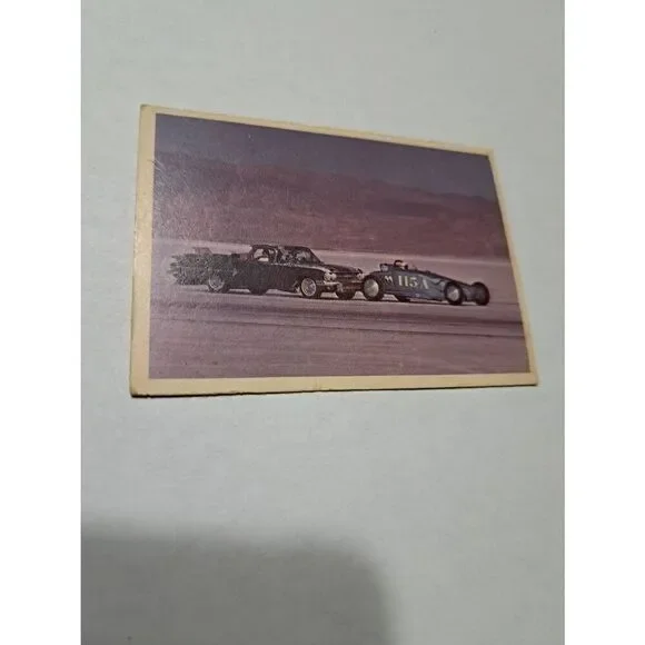 Vintage 1965 Hot Rod Magazine #2 Spec Sheet Fred Larson Streamliner Trading Card