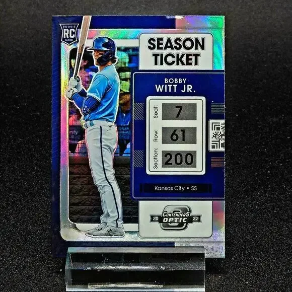2022 Bobby Witt Jr. RC Holo Refractor Optic Contenders Kansas City Royals