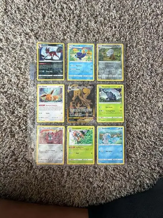 9-Card Pokémon TCG Trading Card Lot featuring Calyrex VMAX