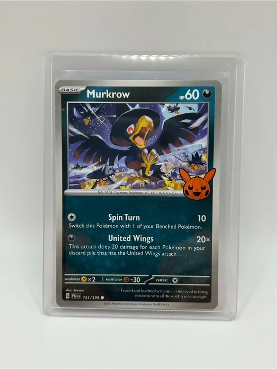 Murkrow Pokémon 🎃 Trick or Trade card