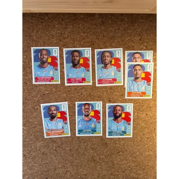 Panini FIFA World Cup 2026 DR Congo Stickers Lot Wan-Bissaka Wissa COD 8pk