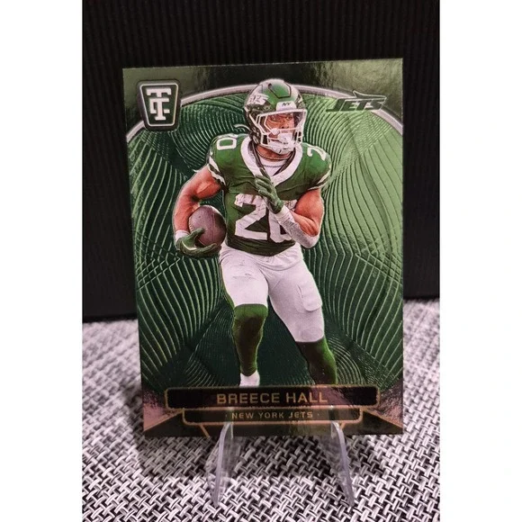 2024 Totally Certified Breece Hall #69 Green Mirror /99 Color‎ Match Jets