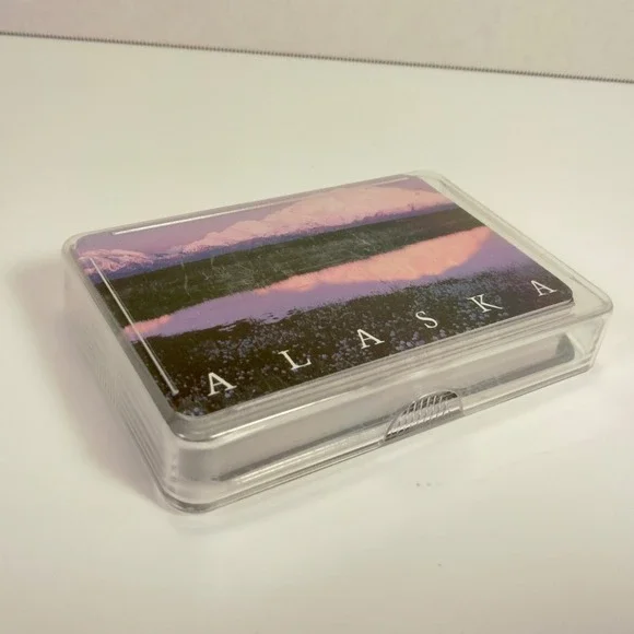 Used Alaska Beautiful Scenic Horizon‎ Playing Cards With Hard Case