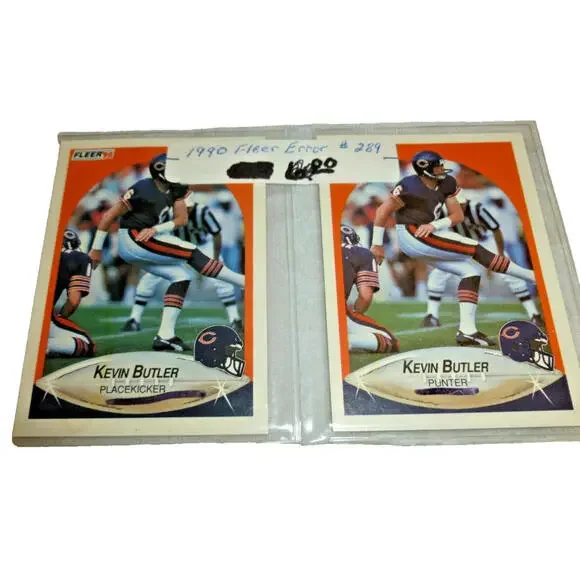 SET 1990 Fleer KEVIN BUTLER‎ Bears 