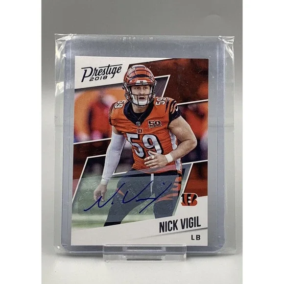 2018 Prestige Veteran Signatures #152 Nick Vigil AUTO‎ Cincinnati BENGALS