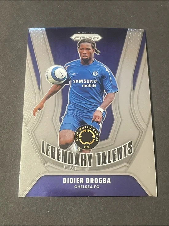2025 Prizm Club World Cup #4 Didier Drogba Legendary Talents Chelsea FC Card