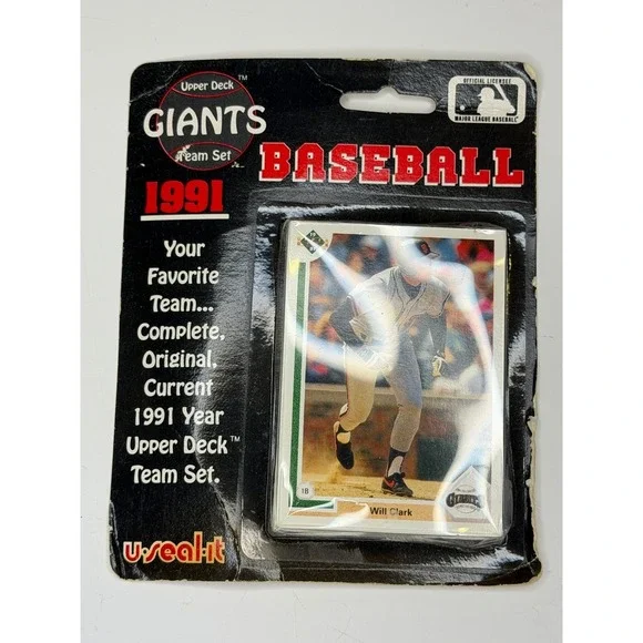 Upper Deck 1991 Giants Complete Team Set Will Clark Williams Mitchell MLB