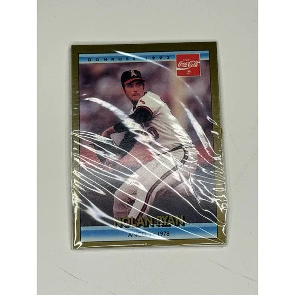 1992 Donruss Coca-Cola Nolan Ryan Career Series Angels Card #1 1978 Baseball