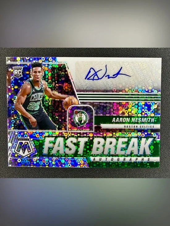 2020-21 Panini Mosaic Aaron Nesmith Auto RC Fast Break Rookie #FB-ANE Celtics